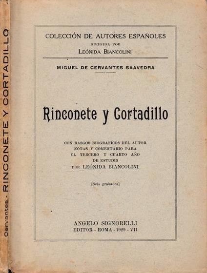 Rinconete y Cortadillo - copertina
