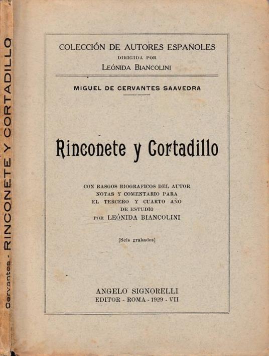 Rinconete y Cortadillo - copertina