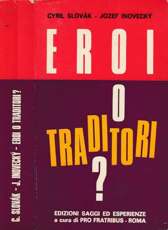 Eroi o traditori? - copertina