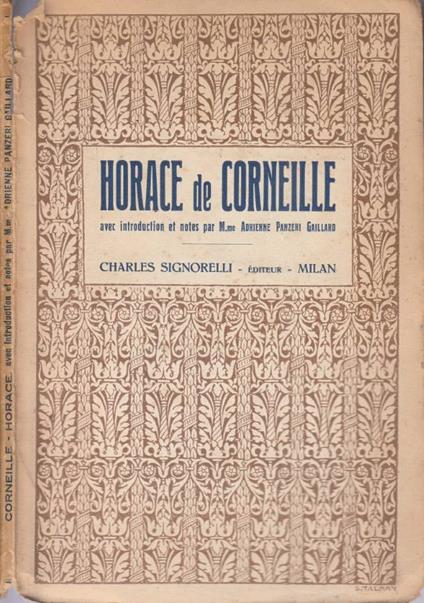 Horace - Pierre Corneille - copertina