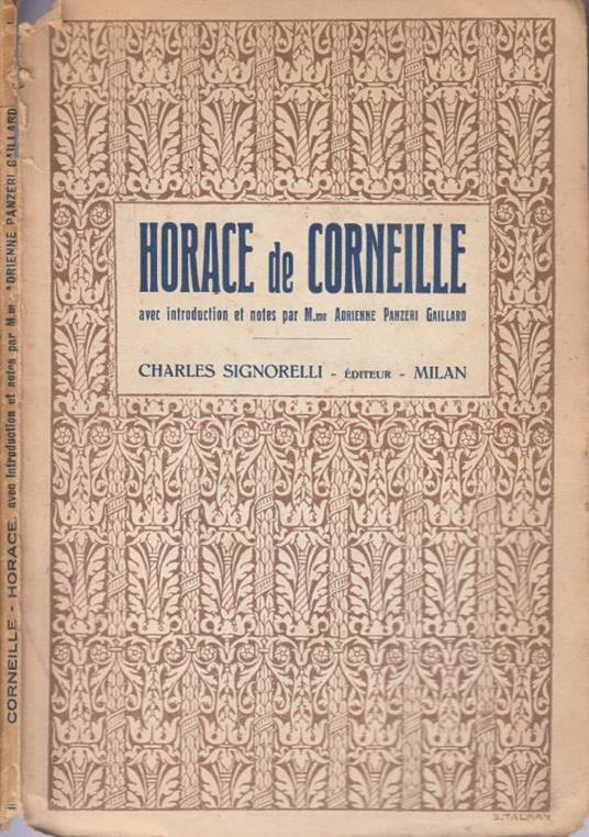 Horace - Pierre Corneille - copertina