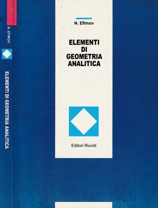 Elementi di geometria analitica - copertina
