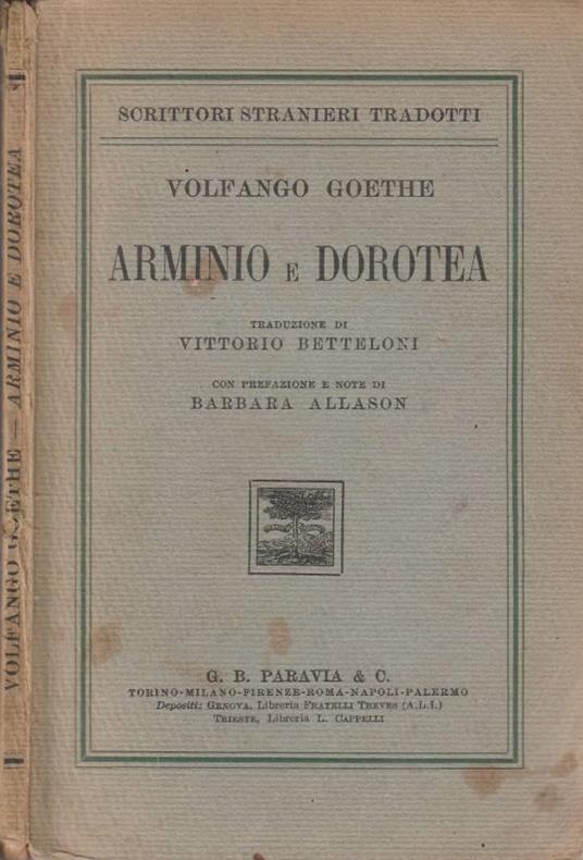 Arminio e Dorotea - copertina