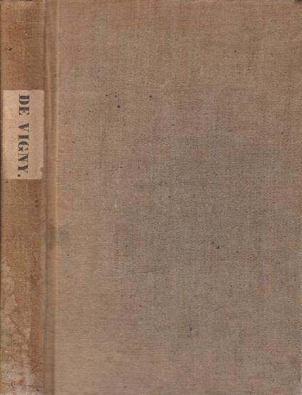 Poemes - Alfred de Vigny - copertina