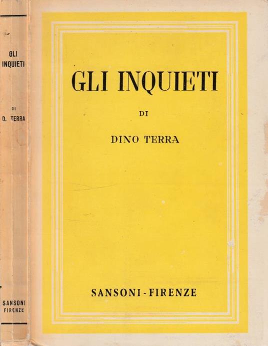 Gli inquieti - Dino Terra - copertina