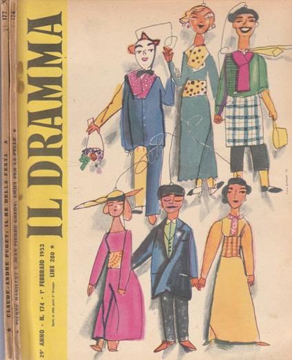 Il Dramma anno 29, n 174-177, 1953 - copertina