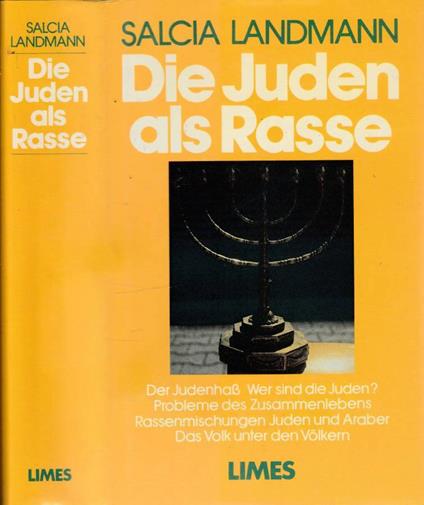 Die juden als rasse - copertina