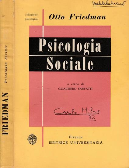 Psicologia sociale - copertina