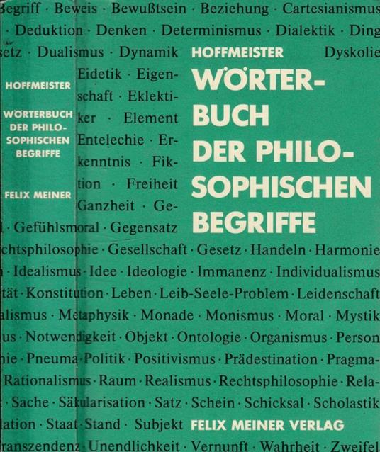 Worterbuch der philosophischen Begriffe - copertina