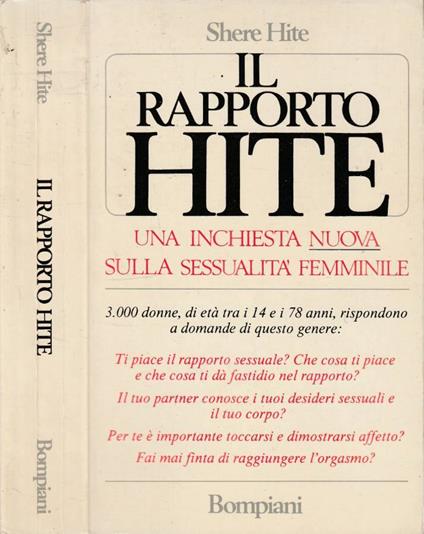 Il rapporto Hite - Shere Hite - copertina