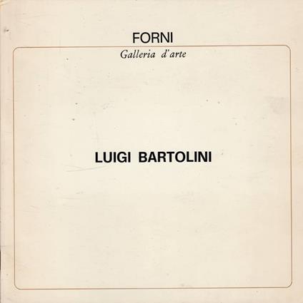 Luigi Bartolini - copertina