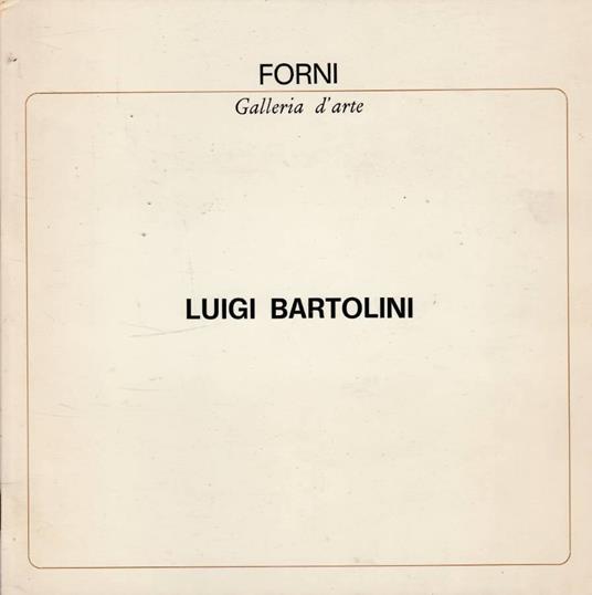 Luigi Bartolini - copertina