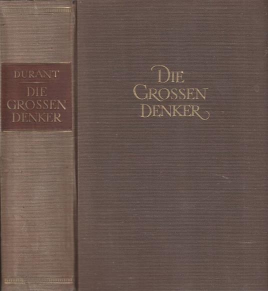 Die grossen denker - copertina