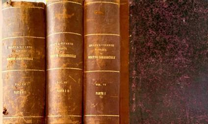 Rivista di diritto commerciale vol IV/I, VI/I, VII/I - copertina