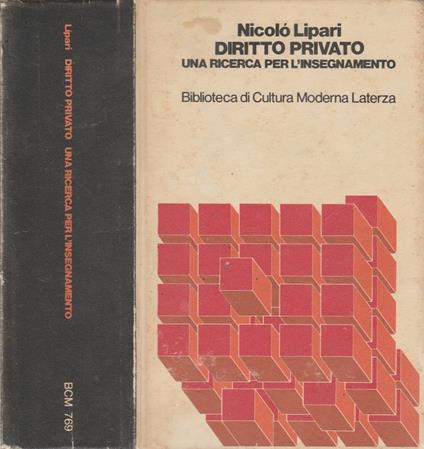 Diritto privato - Nicolò Lipari - copertina