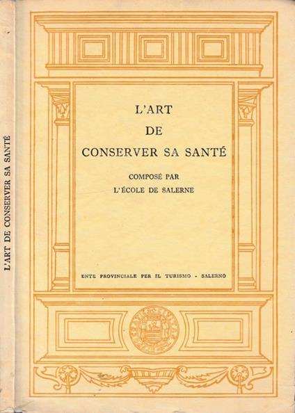 L'art de conserver sa santè - copertina