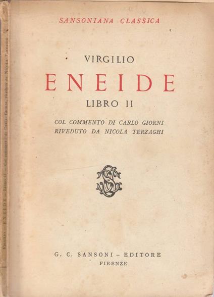 Eneide libro II - copertina