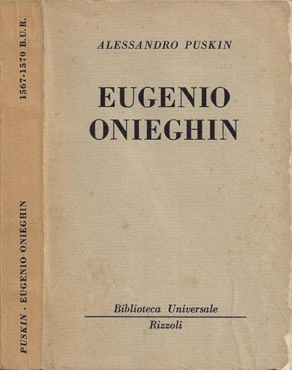 Eugenio Onieghin - copertina