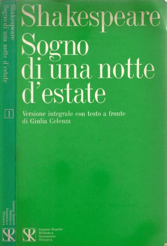Sogno d'Una Notte di Mezza Estate - copertina