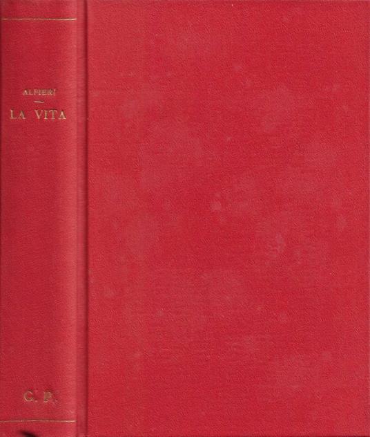 La Vita - Vittorio Alfieri - copertina