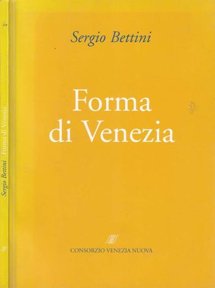 Forma di Venezia - Sergio Bettini - copertina