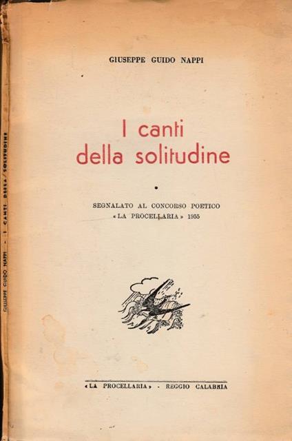 I canti della solitudine - copertina