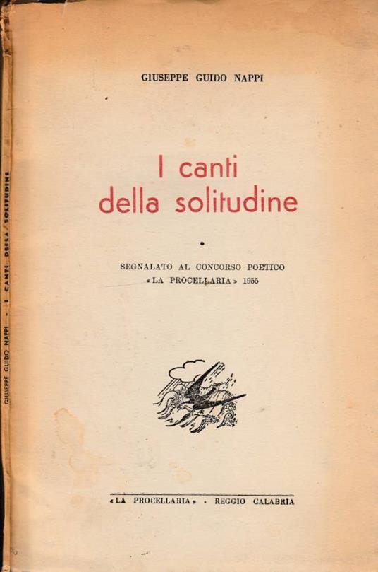 I canti della solitudine - copertina
