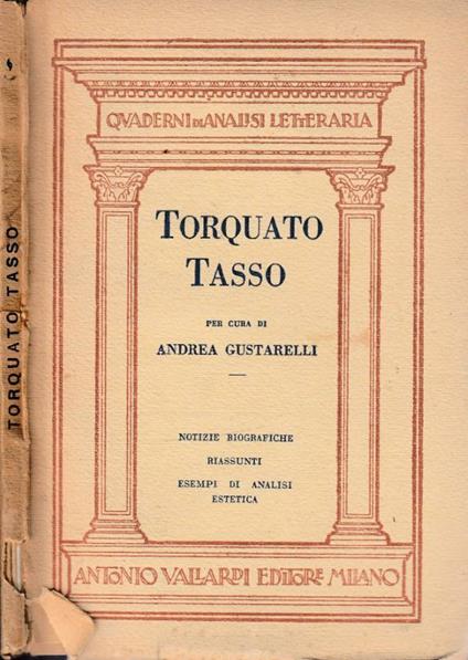 Torquato Tasso - copertina