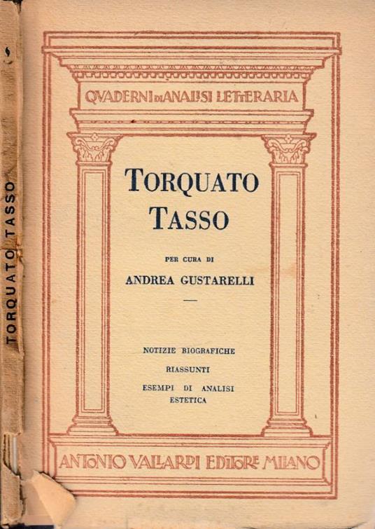 Torquato Tasso - copertina
