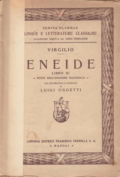Eneide libro XI - copertina