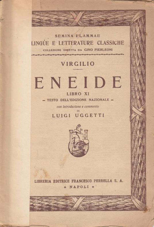 Eneide libro XI - copertina