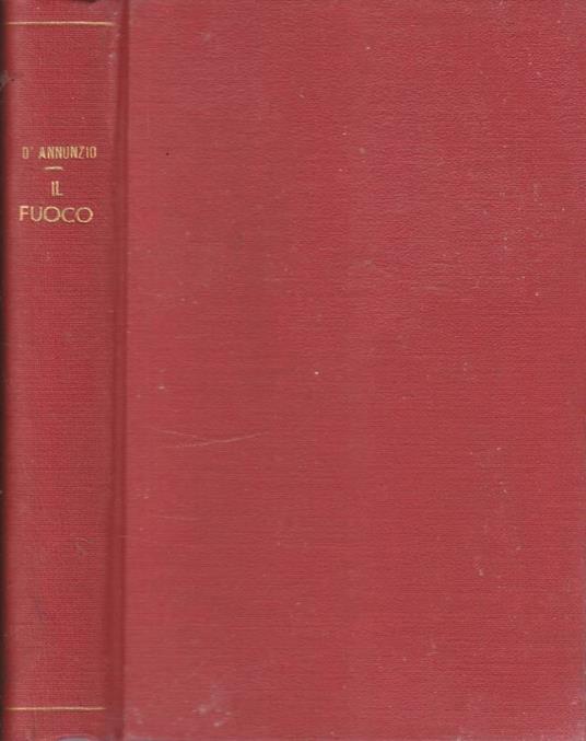 Il fuoco - Gabriele D'Annunzio - copertina