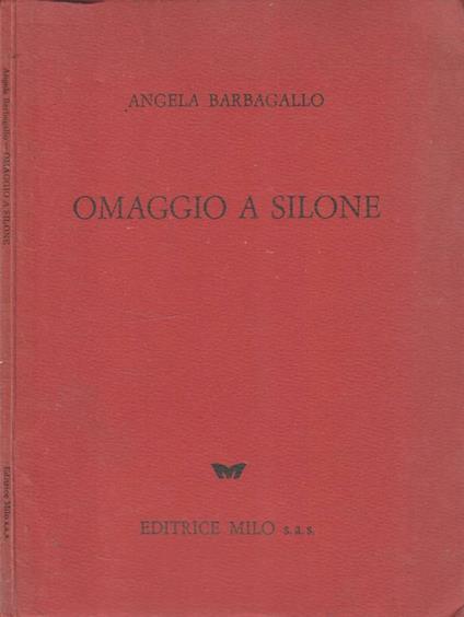 Omaggio a Silone - Angela Barbagallo - copertina