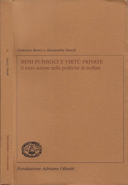 Beni Pubblici e Virtù Private - copertina