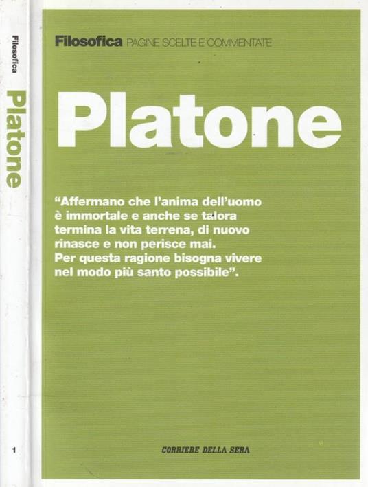 Platone - copertina