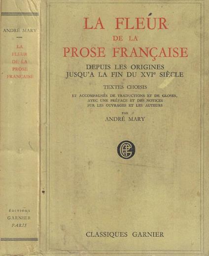 La fleur de la Prose Francaise - copertina