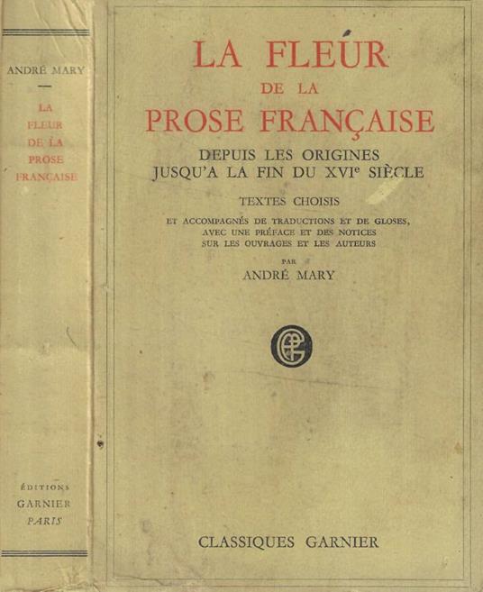 La fleur de la Prose Francaise - copertina