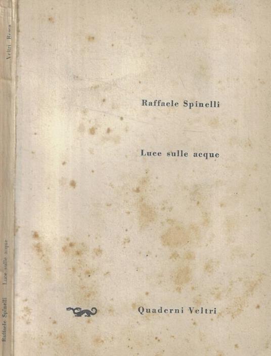 Luce sulle acque - Raffaele Spinelli - copertina