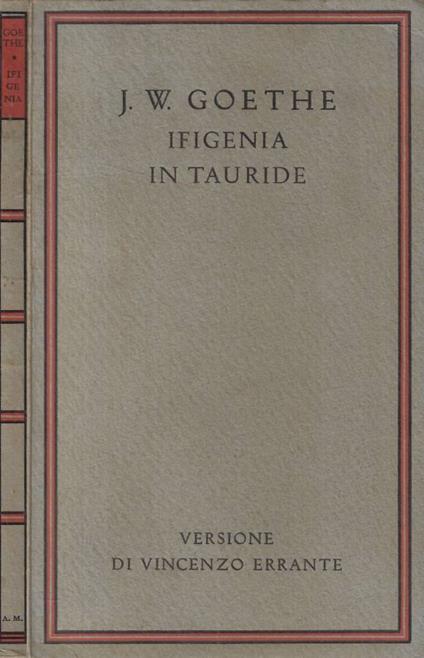 Ifigenia in Tauride - copertina