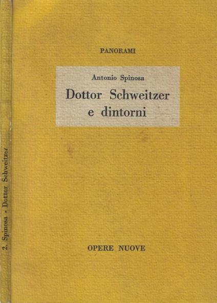 Dottor Schweitzer e dintorni - copertina