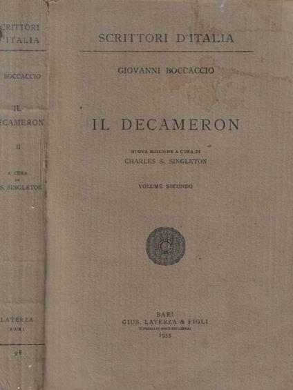 Il Decameron Vol. II - Giovanni Boccaccio - copertina
