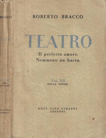 Teatro - Roberto Bracco - copertina