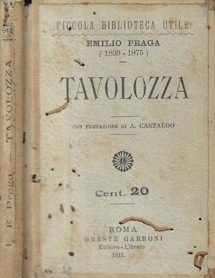 Tavolozza - Emilio Praga - copertina