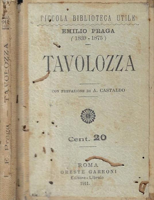 Tavolozza - Emilio Praga - copertina