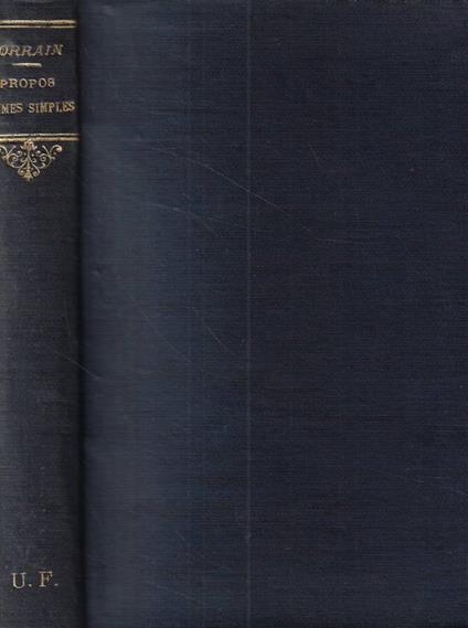 Propos d'Ames simples - Jean Lorrain - copertina