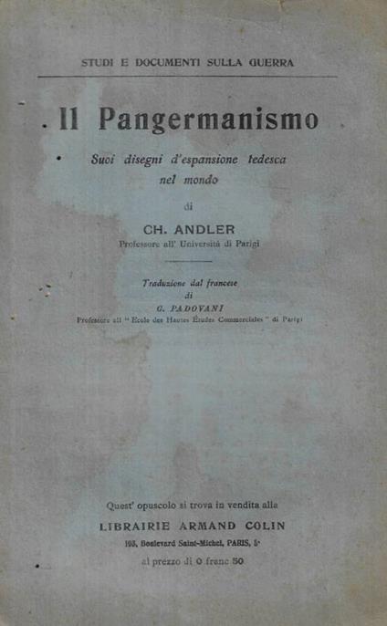 Il Pangermanismo - copertina
