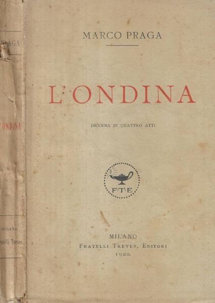 L'ondina - Marco Praga - copertina