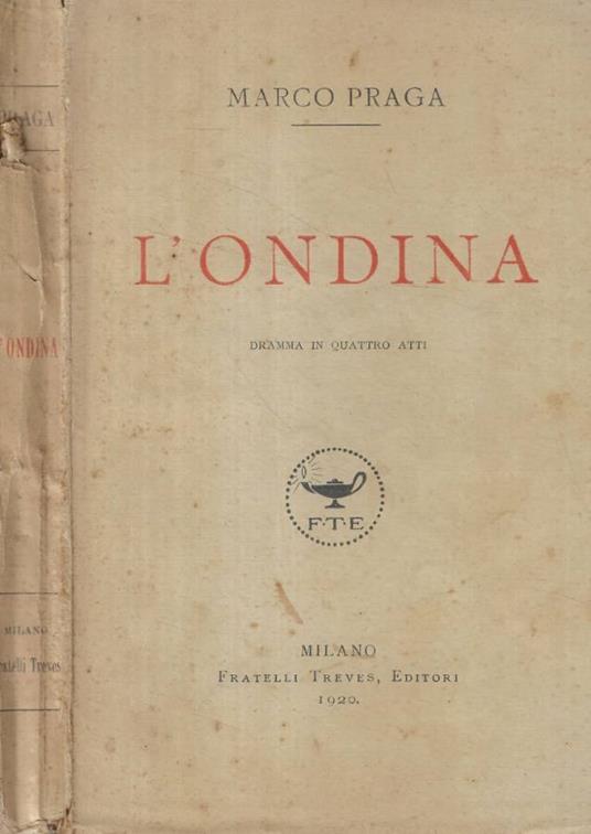 L'ondina - Marco Praga - copertina