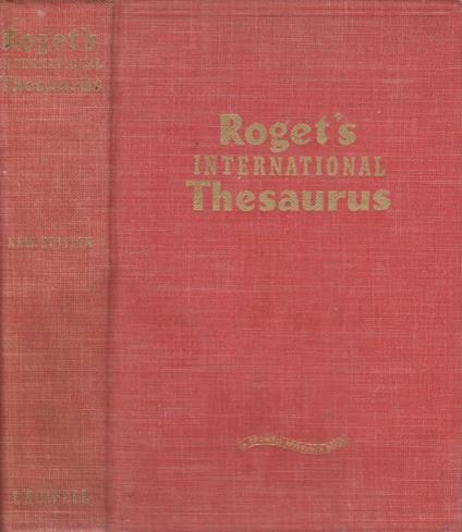 Roget's international thesaurus - copertina