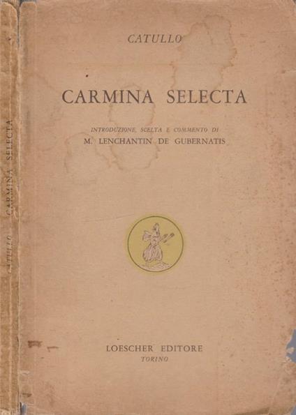 Carmina selecta - copertina